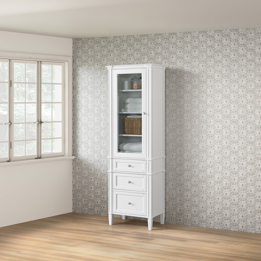 
                  
                    Brittany Linen Cabinet in Bright White Linen Cabinet James Martin Vanities 
                  
                