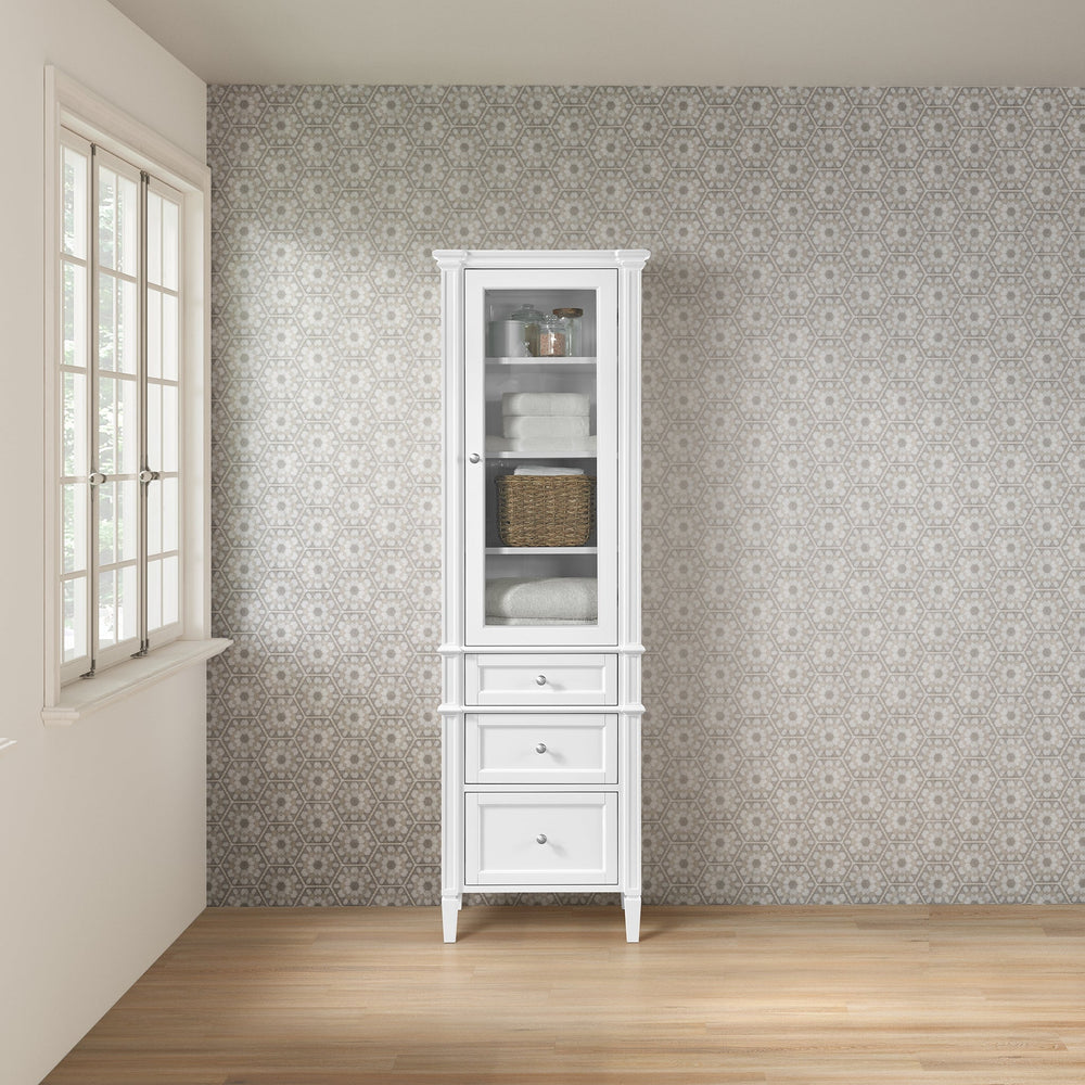 
                  
                    Brittany Linen Cabinet in Bright White Linen Cabinet James Martin Vanities 
                  
                