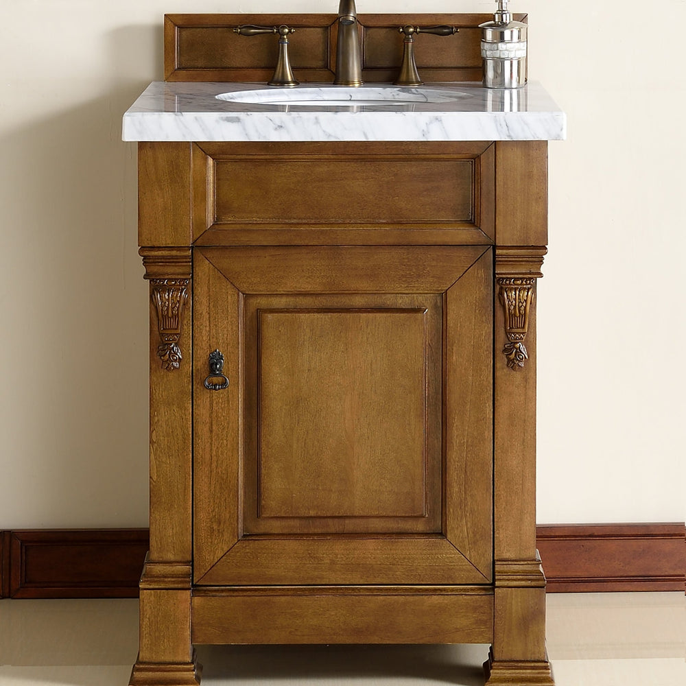 Brookfield 26" Single Bathroom Vanity in Country Oak Single Bathroom Vanity James Martin Vanities Select Your Top 