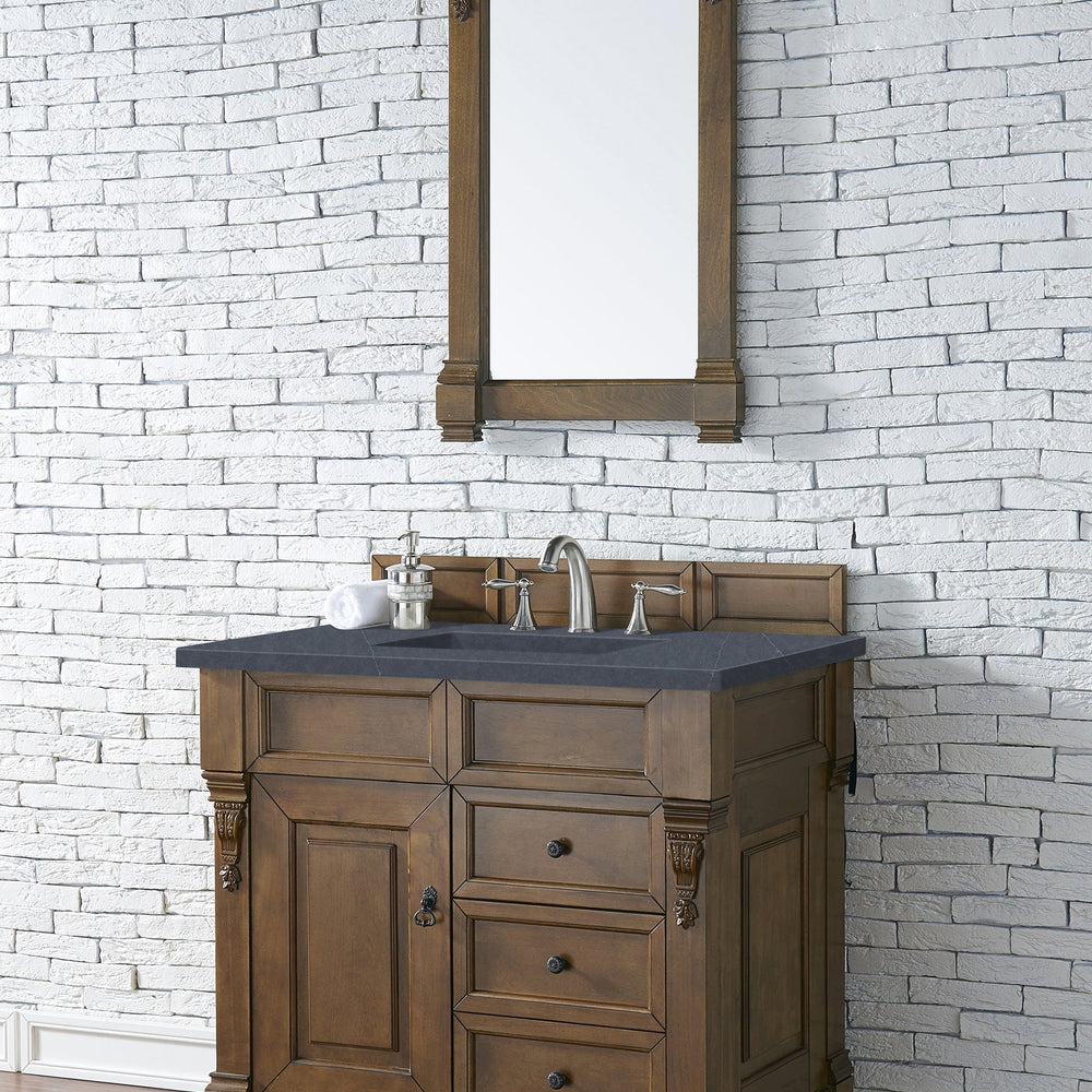 
                  
                    Brookfield 36" Single Bathroom Vanity in Country Oak Single Bathroom Vanity James Martin Vanities Charcoal Soapstone Quartz 
                  
                