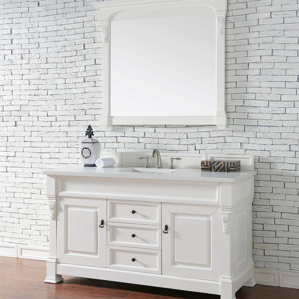 
                  
                    Brookfield 48" Single Bathroom Vanity in Bright White Single Bathroom Vanity James Martin Vanities White Zeus Quartz 
                  
                