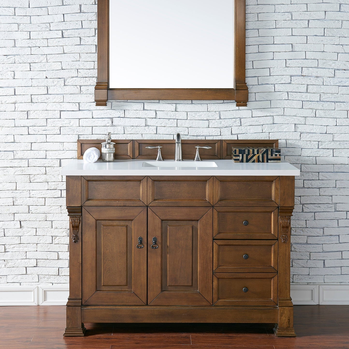 
                  
                    Brookfield 48" Single Bathroom Vanity in Country Oak Single Bathroom Vanity James Martin Vanities 
                  
                