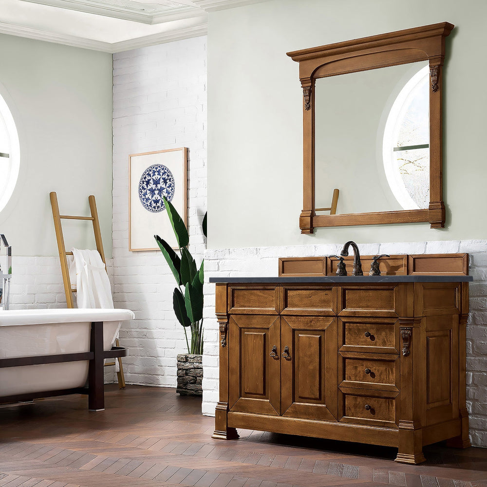 
                  
                    Brookfield 48" Single Bathroom Vanity in Country Oak Single Bathroom Vanity James Martin Vanities Charcoal Soapstone Quartz 
                  
                