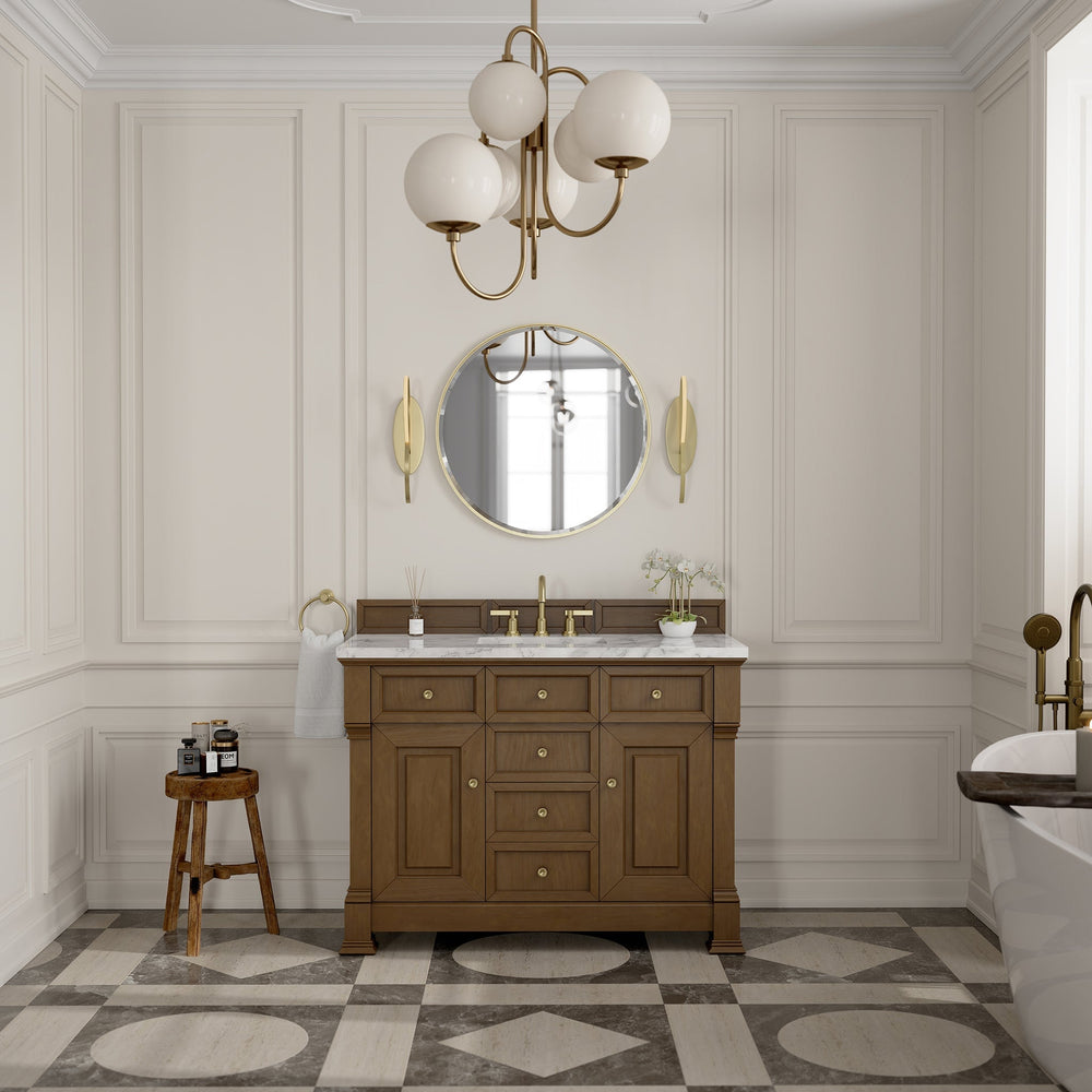 Brookfield 48" Single Vanity in Honey Oak Single Bathroom Vanity James Martin Vanities 