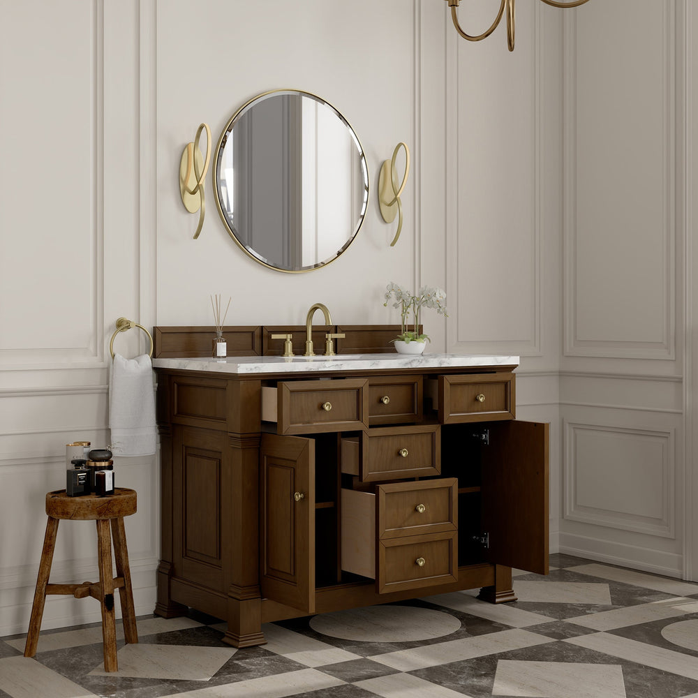 
                  
                    Brookfield 48" Single Vanity in Honey Oak Single Bathroom Vanity James Martin Vanities 
                  
                