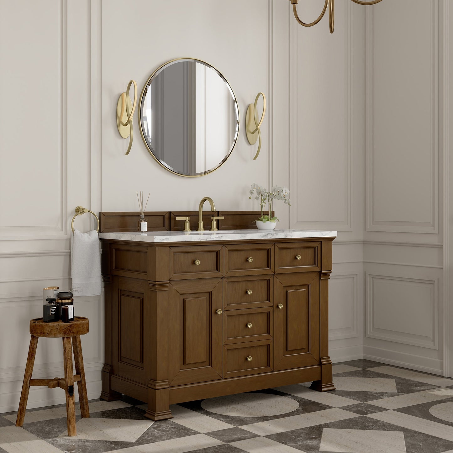 
                  
                    Brookfield 48" Single Vanity in Honey Oak Single Bathroom Vanity James Martin Vanities 
                  
                