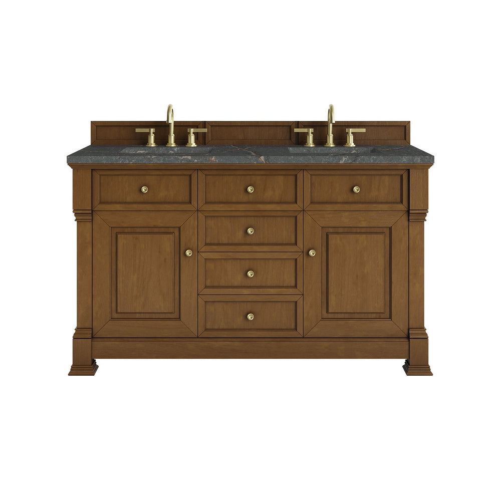 
                  
                    Brookfield 60" Double Vanity in Honey Oak Double Bathroom Vanity James Martin Vanities 
                  
                