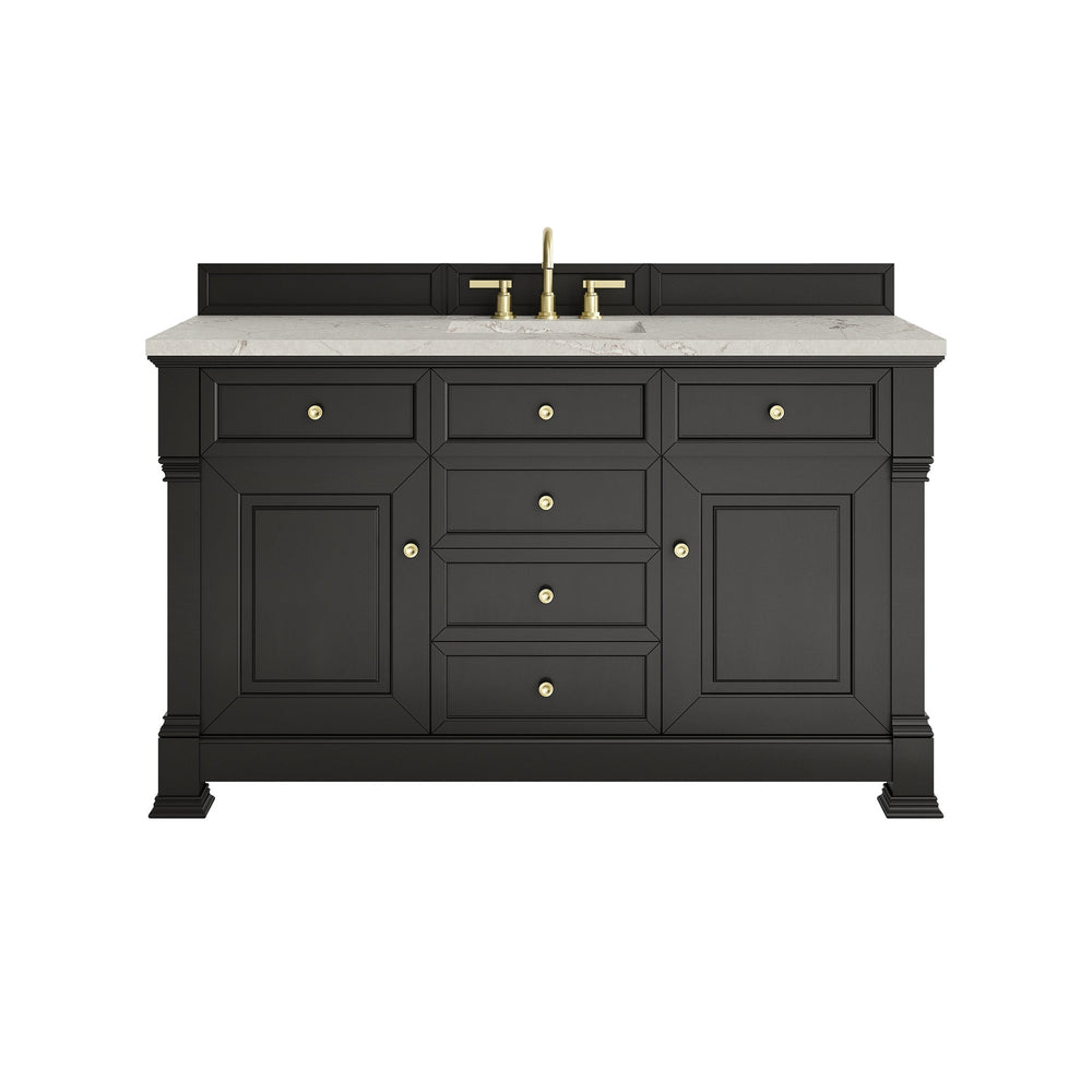 
                  
                    Brookfield 60" Single Vanity in Black Onyx Single Bathroom Vanity James Martin Vanities 
                  
                