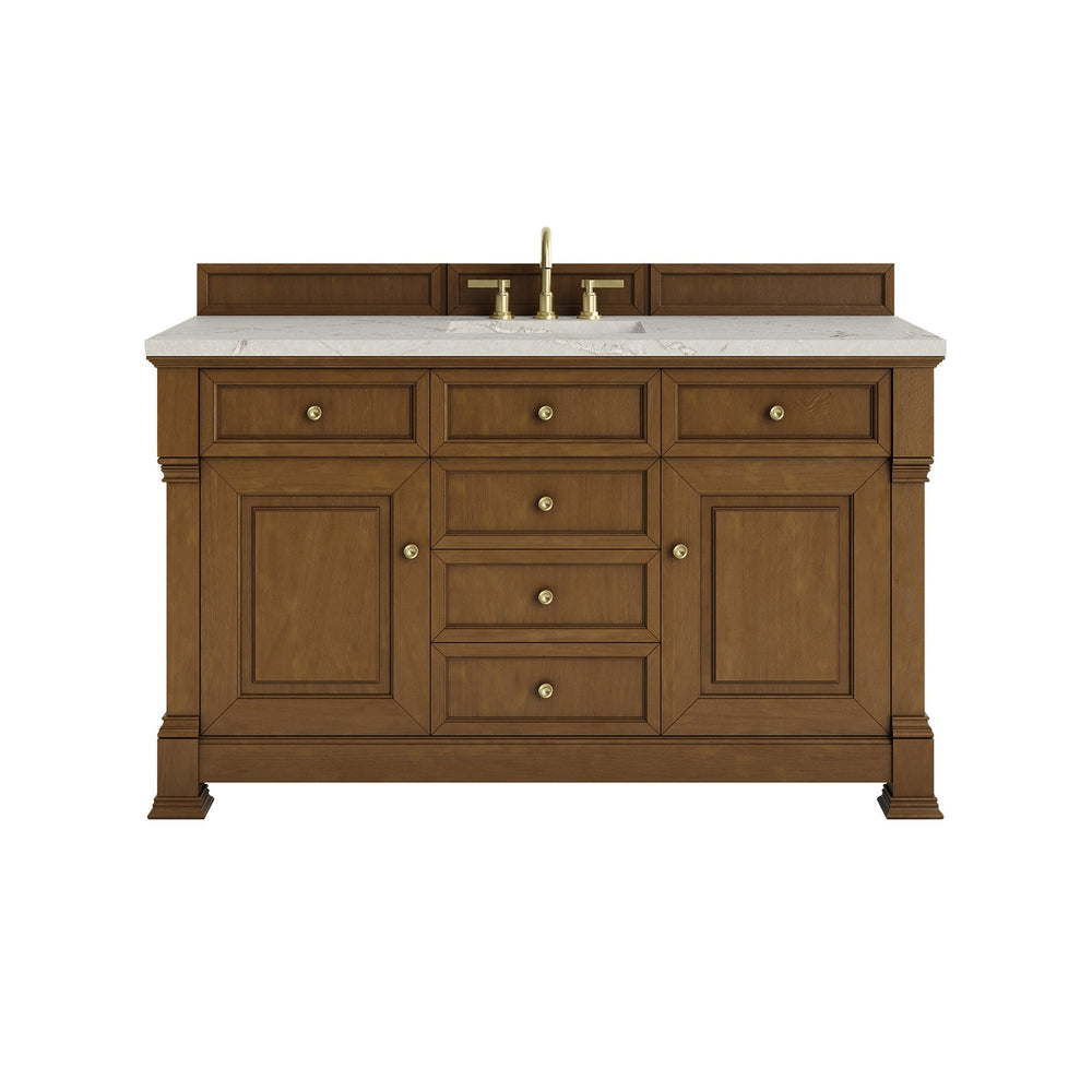 
                  
                    Brookfield 60" Single Vanity in Honey Oak Single Bathroom Vanity James Martin Vanities 
                  
                