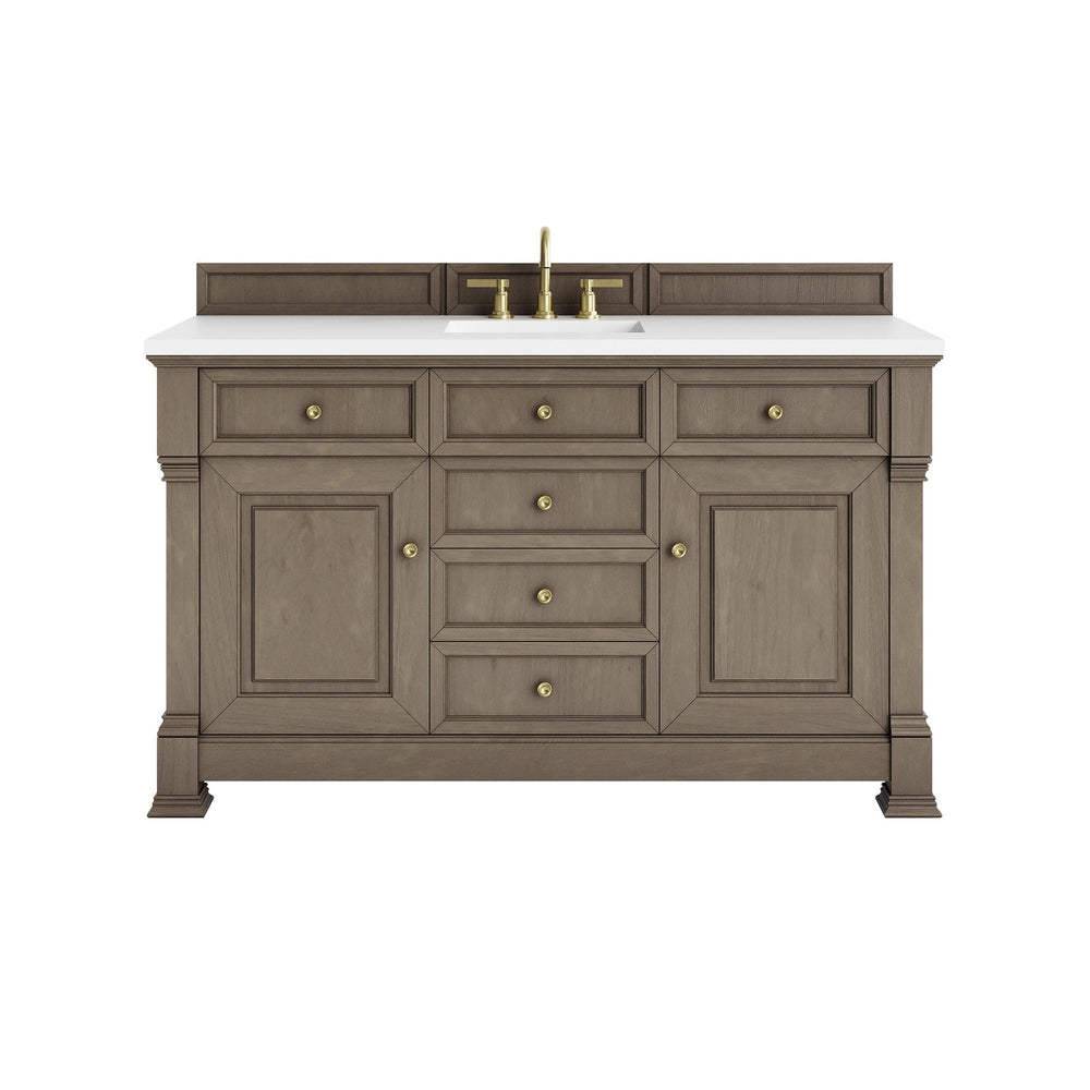 
                  
                    Brookfield 60" Single Vanity in Pecan Single Bathroom Vanity James Martin Vanities 
                  
                