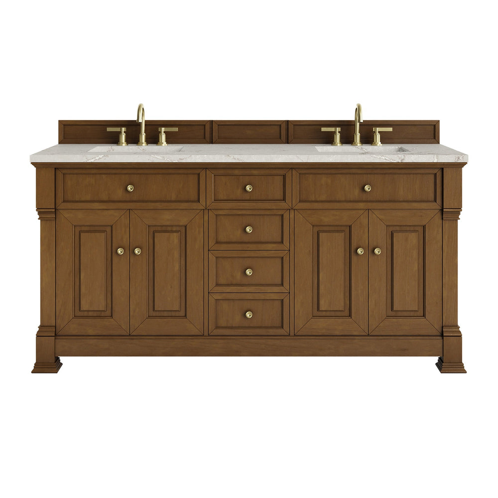 
                  
                    Brookfield 72" Double Vanity in Honey Oak Double Bathroom Vanity James Martin Vanities 
                  
                