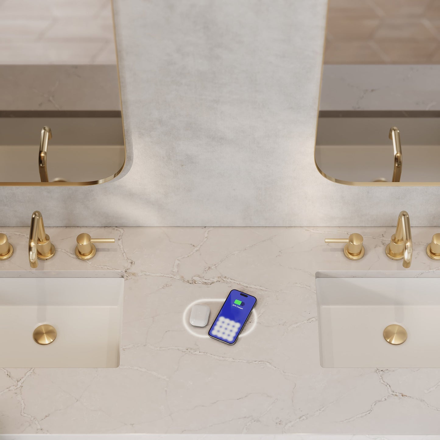 
                  
                    Brookfield 72" Double Vanity in Honey Oak Double Bathroom Vanity James Martin Vanities FreePower-Enabled Victorian Silver Silestone 
                  
                