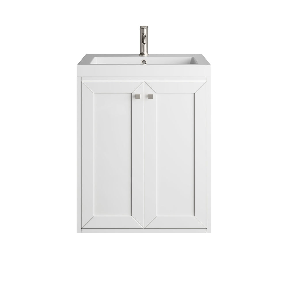 
                  
                    Chianti 24" Single Vanity in Glossy White Single Bathroom Vanity James Martin Vanities No Base 
                  
                