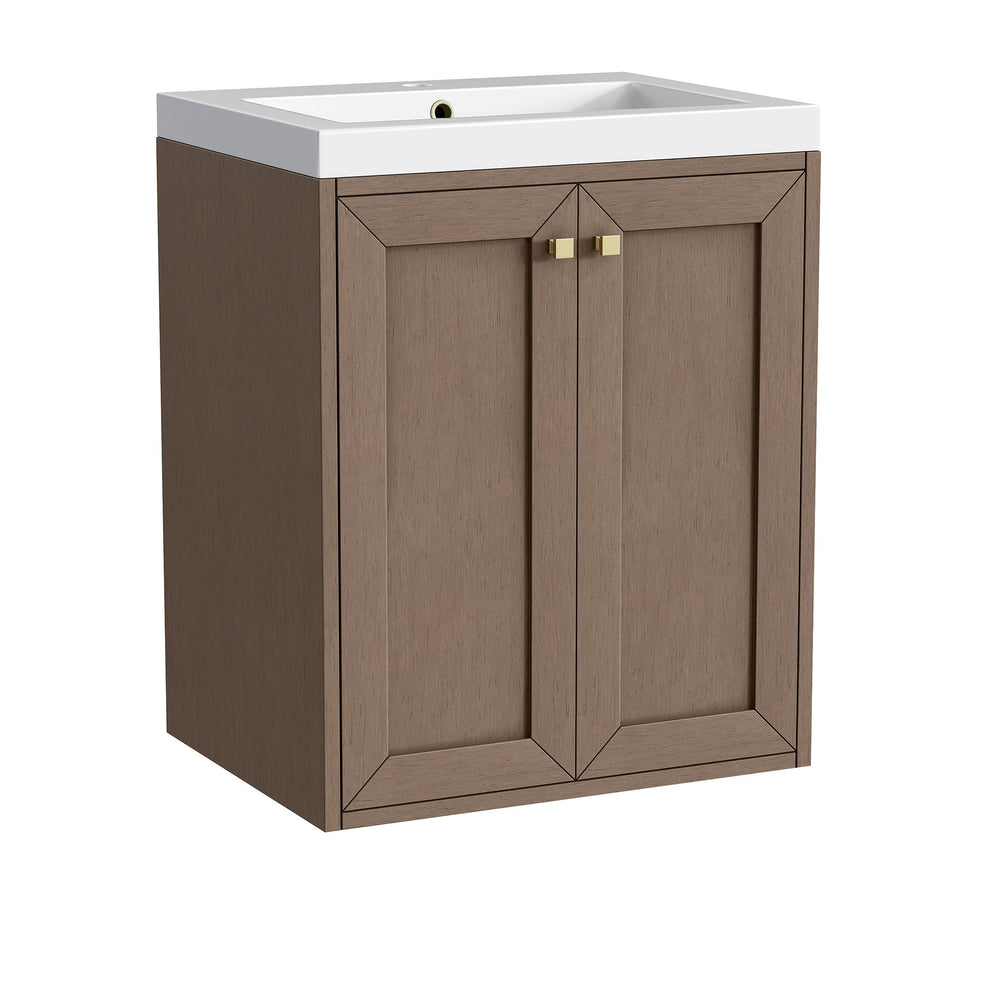 Chianti 24" Single Vanity in Whitewashed Walnut Single Bathroom Vanity James Martin Vanities 