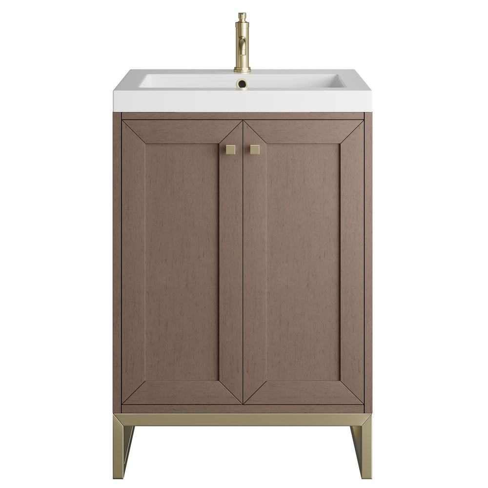 
                  
                    Chianti 24" Single Vanity in Whitewashed Walnut Single Bathroom Vanity James Martin Vanities Champagne Brass 
                  
                