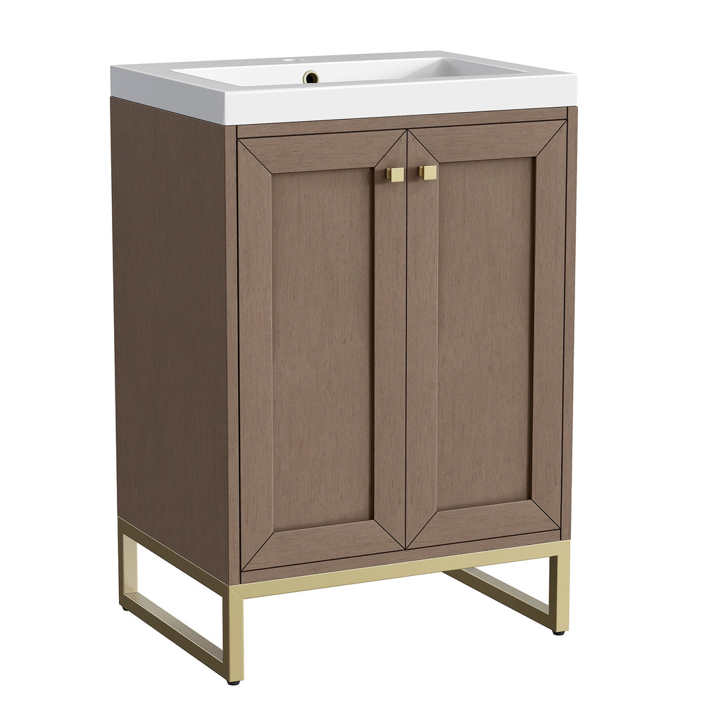 
                  
                    Chianti 24" Single Vanity in Whitewashed Walnut Single Bathroom Vanity James Martin Vanities Radiant Gold 
                  
                