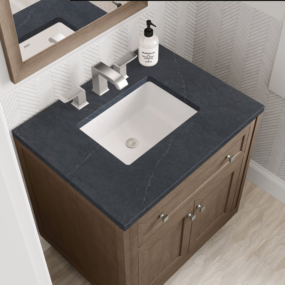 
                  
                    Chicago 30" Single Bathroom Vanity Whitewashed Walnut Single Bathroom Vanity James Martin Vanities Charcoal Soapstone Silestone 
                  
                