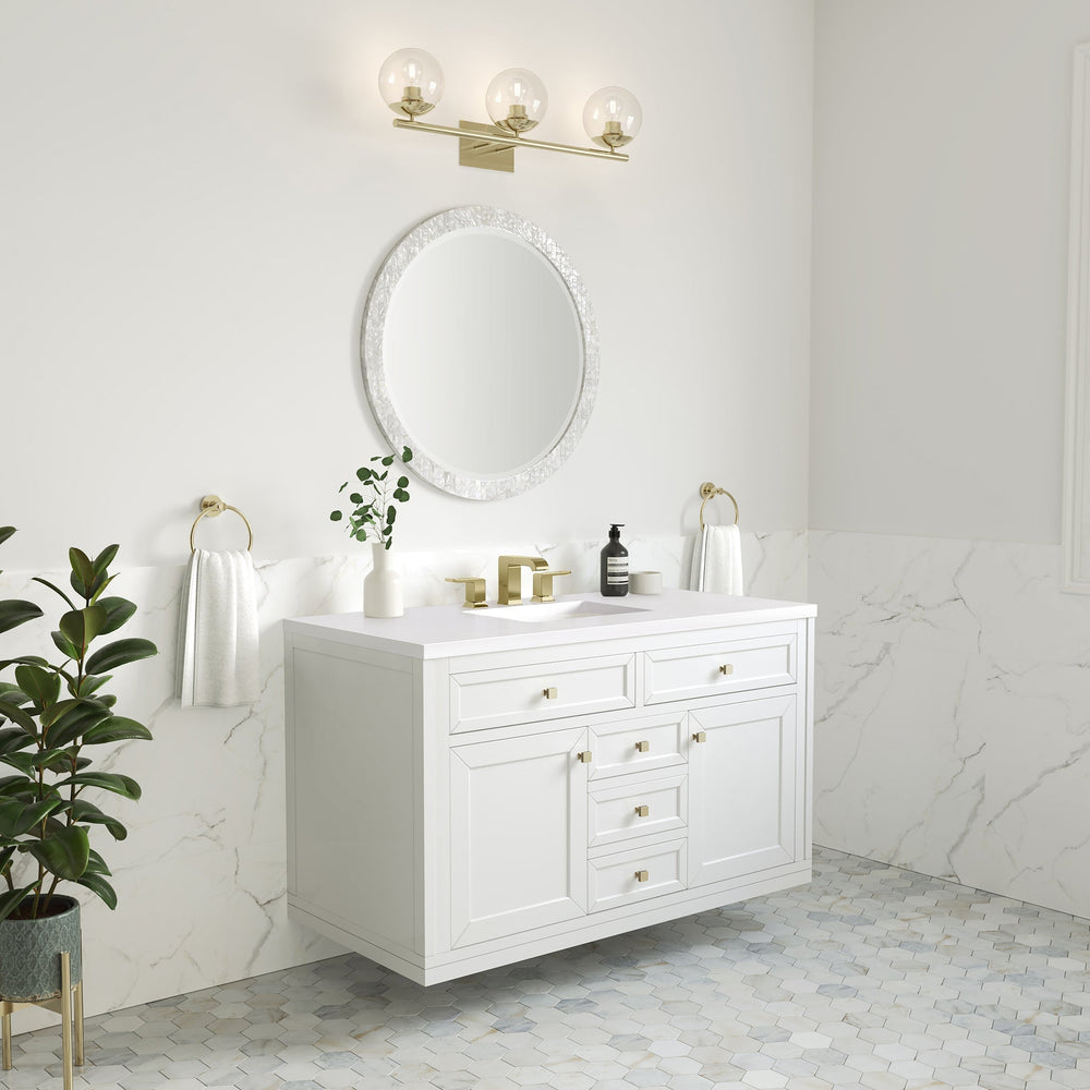 
                  
                    Chicago 48" Single Bathroom Vanity in Glossy White Single Bathroom Vanity James Martin Vanities 
                  
                