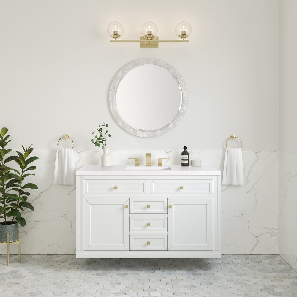 
                  
                    Chicago 48" Single Bathroom Vanity in Glossy White Single Bathroom Vanity James Martin Vanities 
                  
                