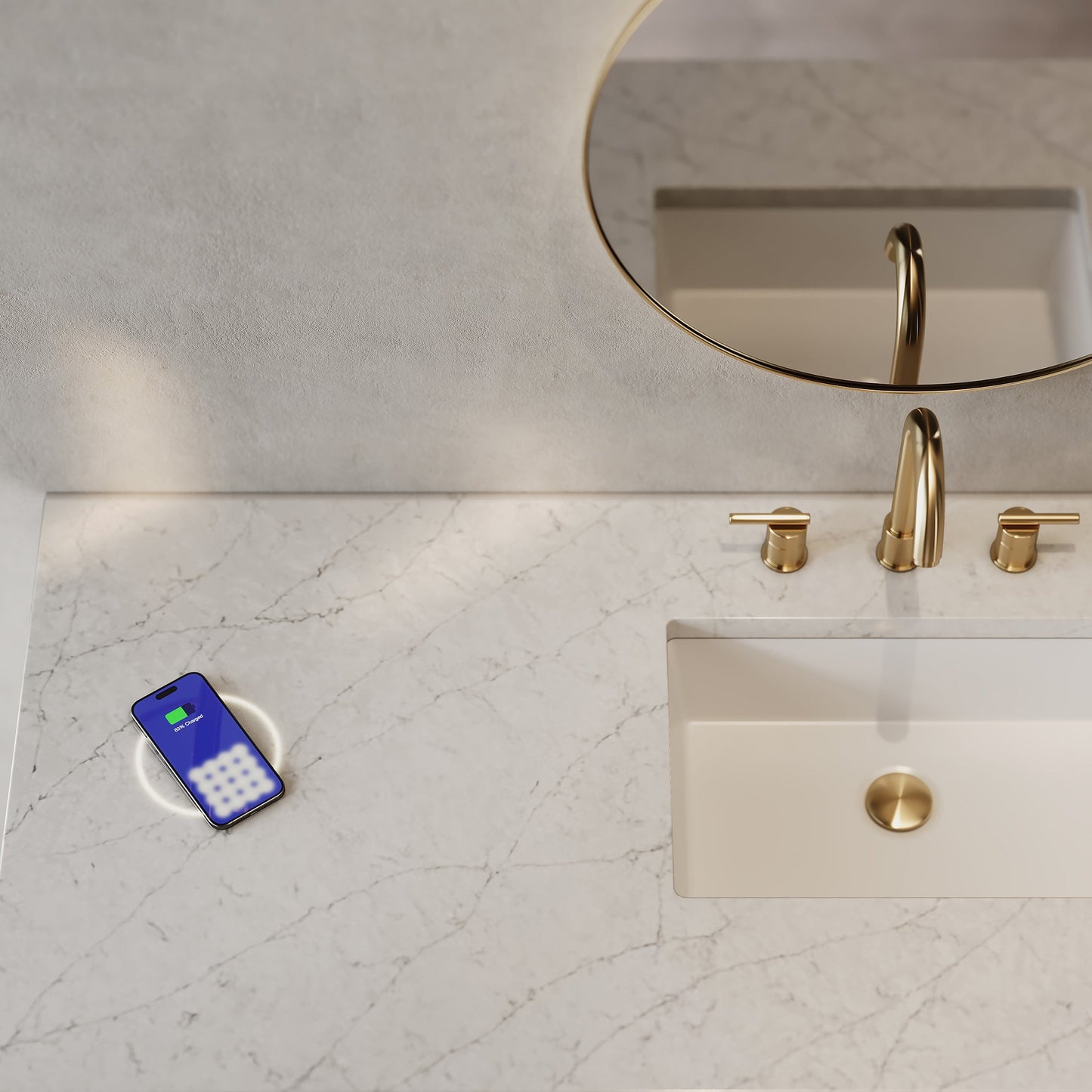 
                  
                    Chicago 60" Single Bathroom Vanity in Glossy White Single Bathroom Vanity James Martin Vanities FreePower-Enabled Eternal Jasmine Pearl Silestone 
                  
                