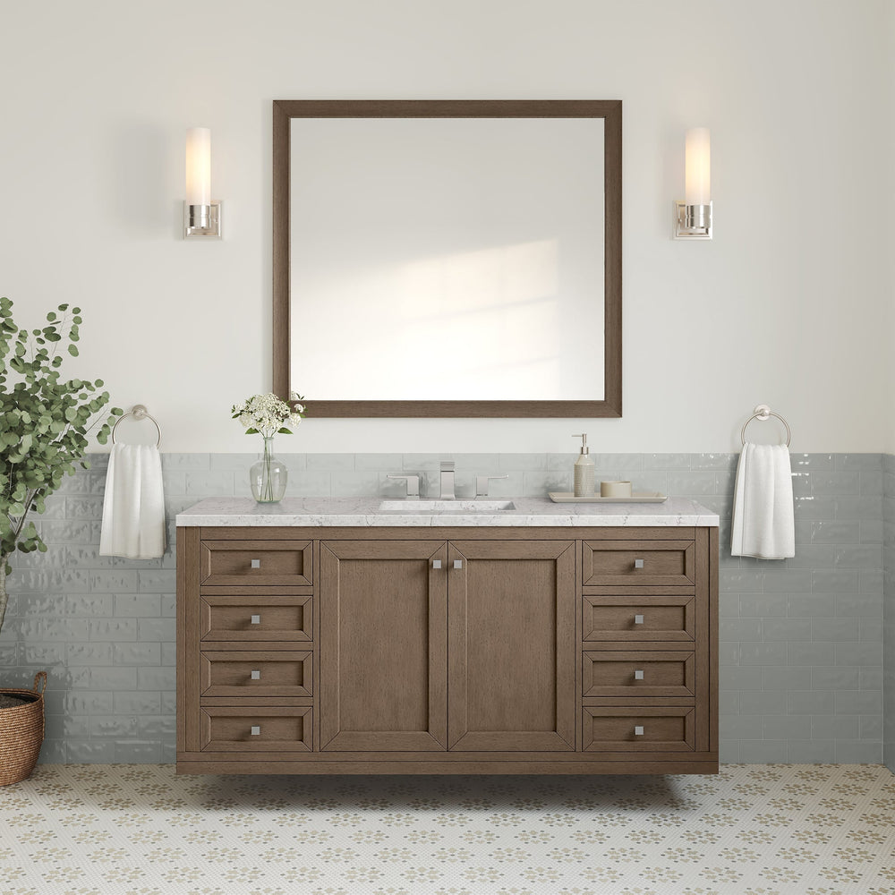 
                  
                    Chicago 60" Single Bathroom Vanity in Whitewashed Walnut Single Bathroom Vanity James Martin Vanities 
                  
                
