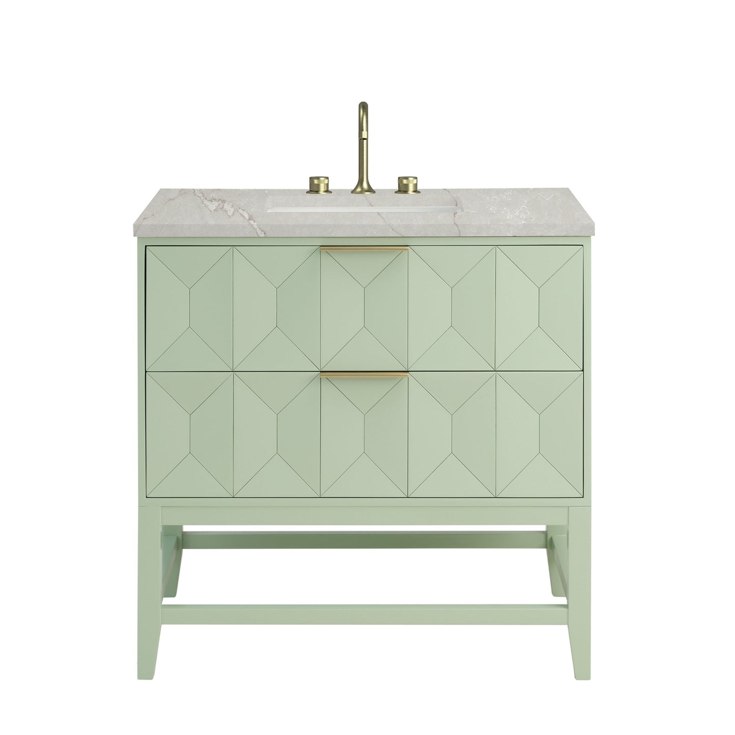 
                  
                    Emmeline 36" Vanity in Pistachio Single Bathroom Vanity James Martin Vanities 
                  
                