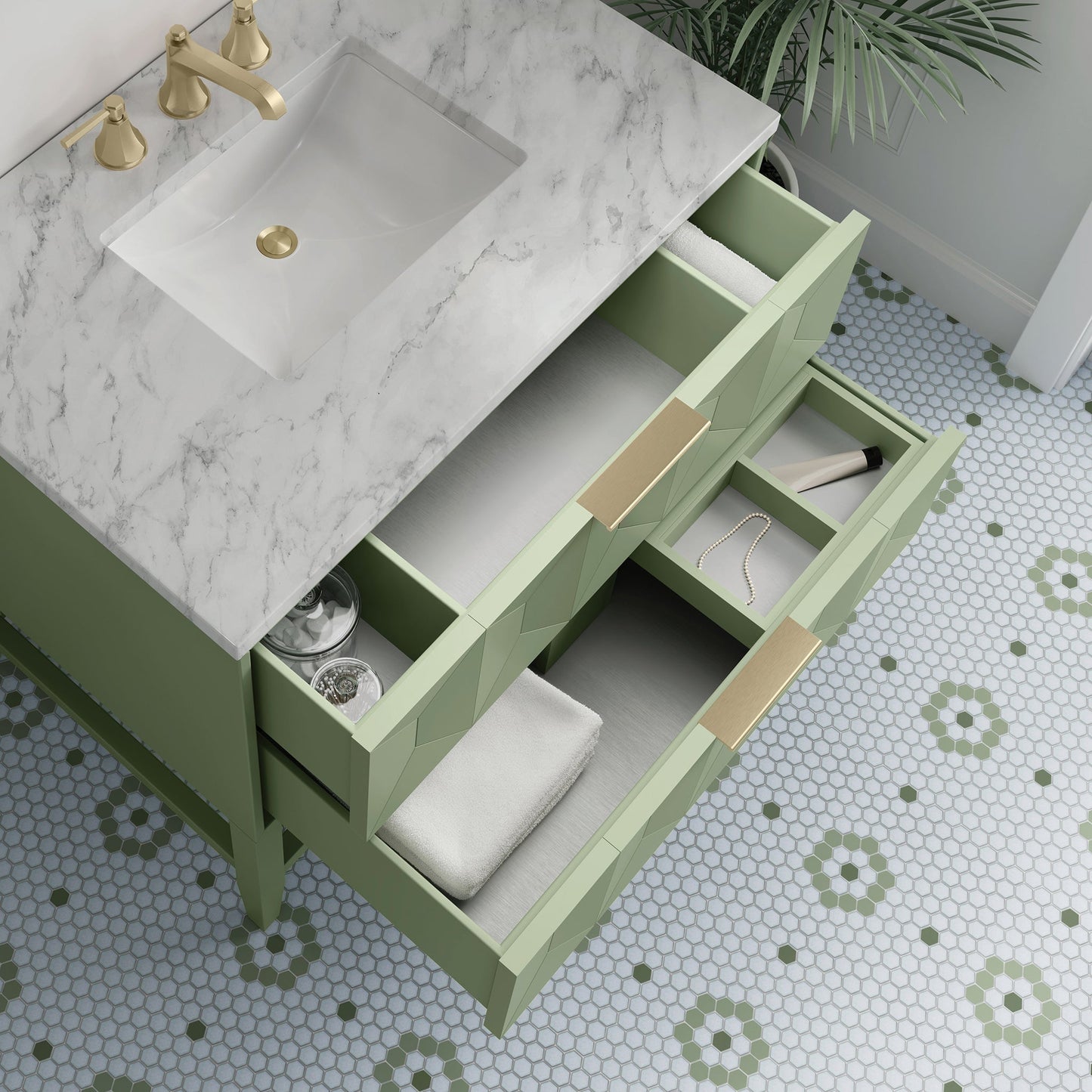 
                  
                    Emmeline 36" Vanity in Pistachio Single Bathroom Vanity James Martin Vanities 
                  
                