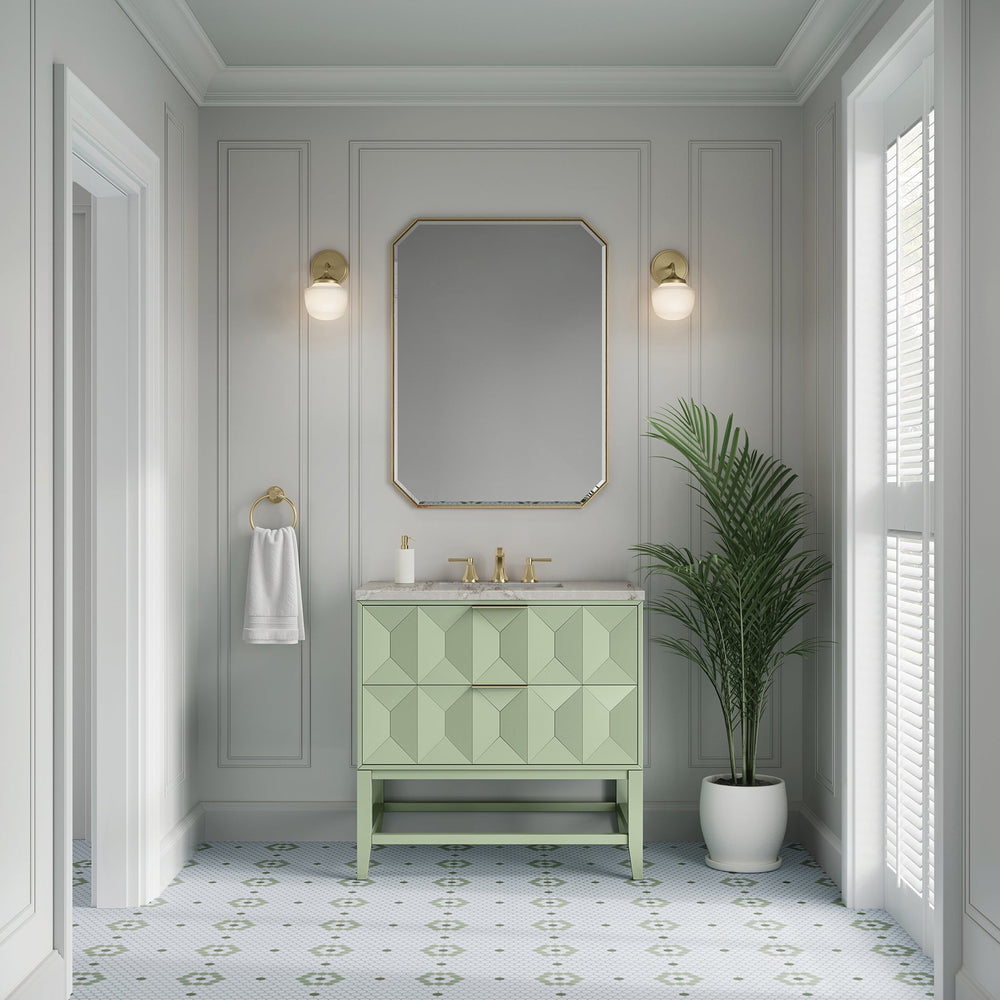 Emmeline 36" Vanity in Pistachio Single Bathroom Vanity James Martin Vanities 