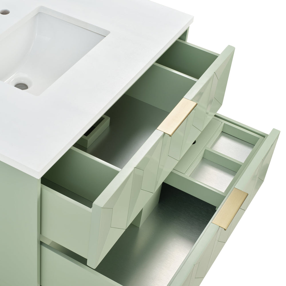 
                  
                    Emmeline 36" Vanity in Pistachio Single Bathroom Vanity James Martin Vanities 
                  
                