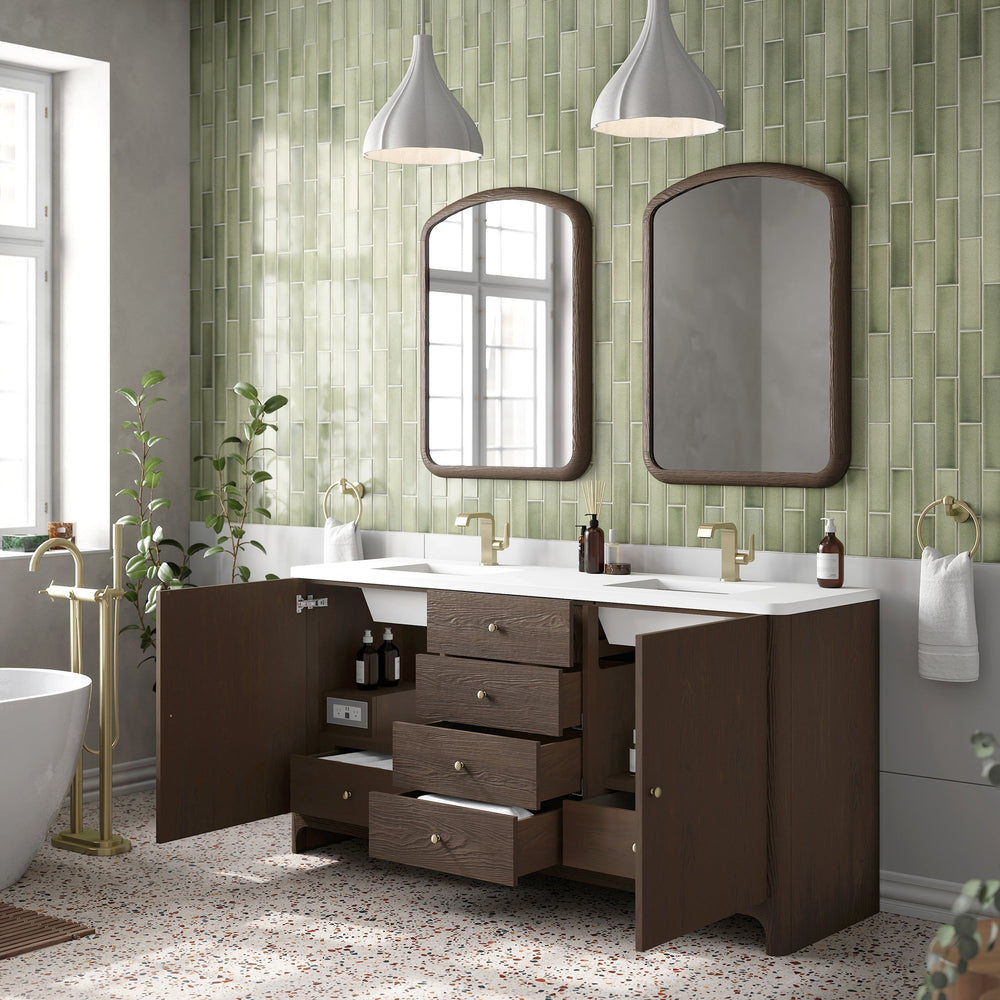 
                  
                    Gracyn 72" Double Vanity in Sable Double Bathroom Vanity James Martin Vanities 
                  
                