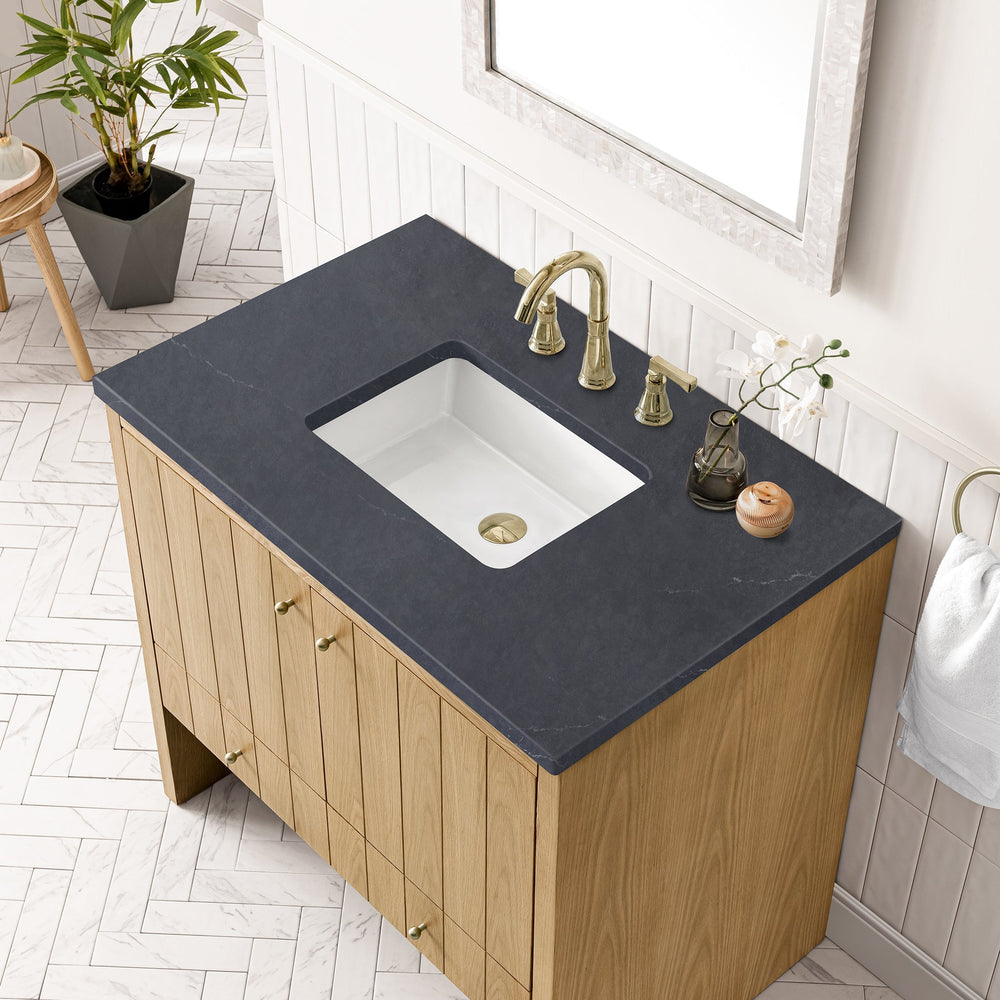 
                  
                    Hudson 36" Single Vanity in Light Natural Oak Single Bathroom Vanity James Martin Vanities Charcoal Soapstone Silestone 
                  
                