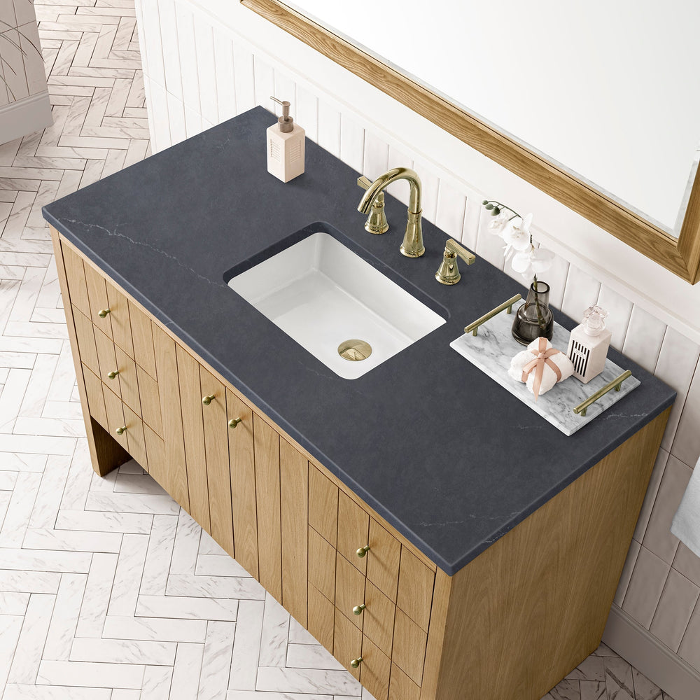 
                  
                    Hudson 48" Single Vanity in Light Natural Oak Single Bathroom Vanity James Martin Vanities Charcoal Soapstone Silestone 
                  
                