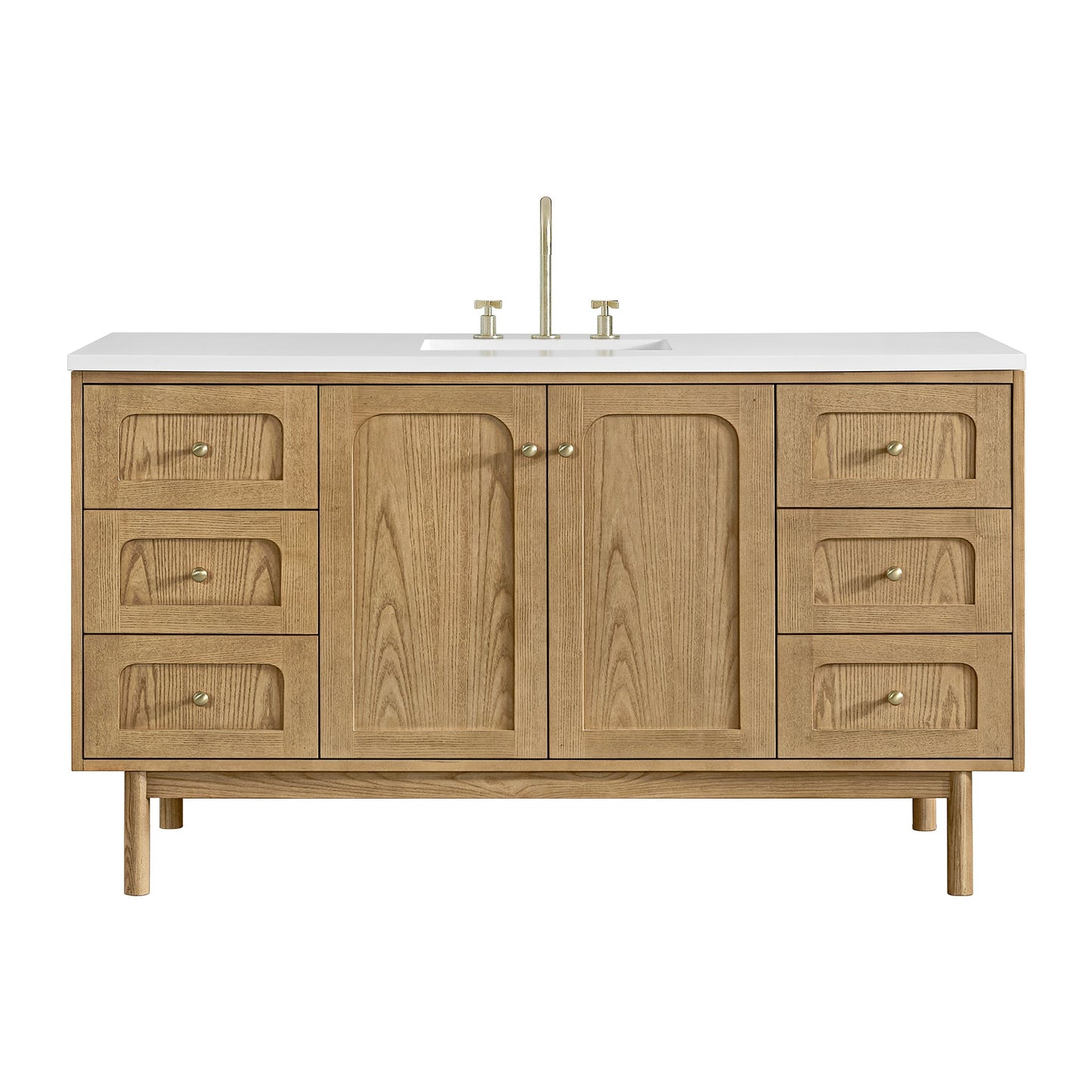 
                  
                    Laurent 60" Single Vanity in Light Natural Oak Single Bathroom Vanity James Martin Vanities 
                  
                