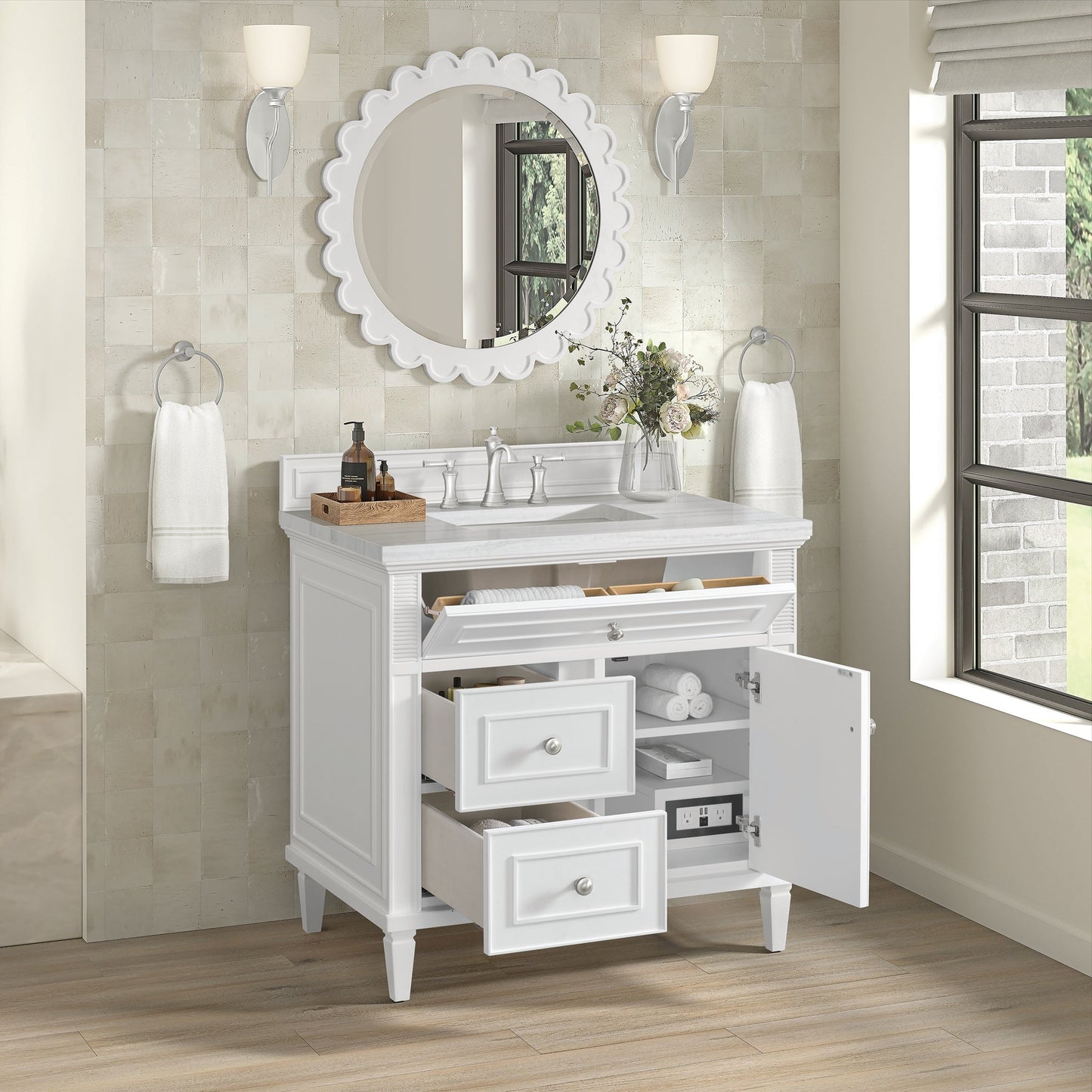 
                  
                    Lorelai 36" Single Vanity in Bright White James Martin Vanities 
                  
                