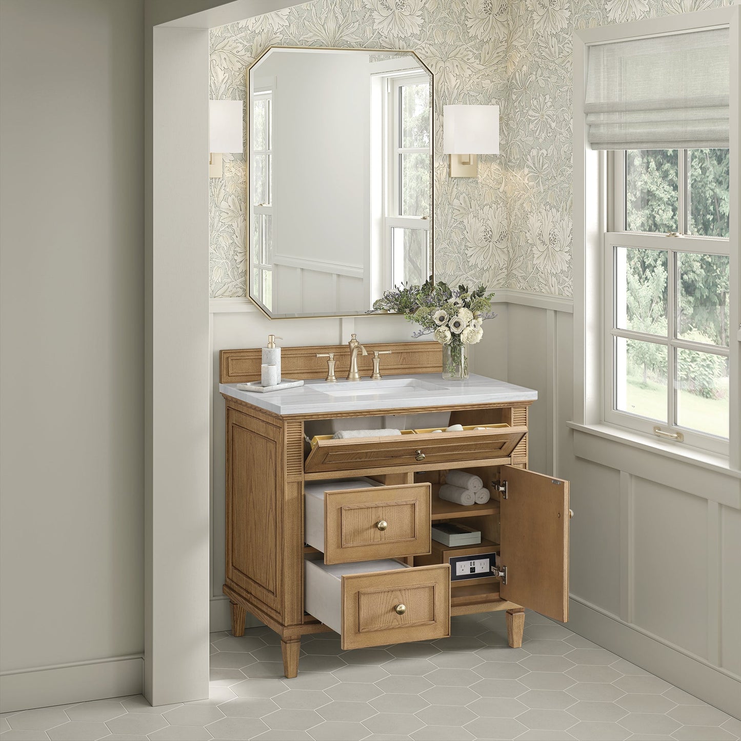 
                  
                    Lorelai 36" Single Vanity in Light Natural Oak James Martin Vanities 
                  
                