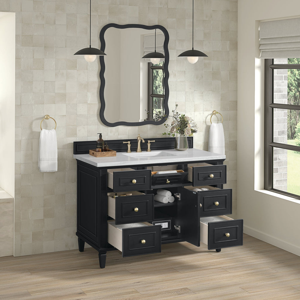 
                  
                    Lorelai 48" Single Vanity in Black Onyx James Martin Vanities 
                  
                