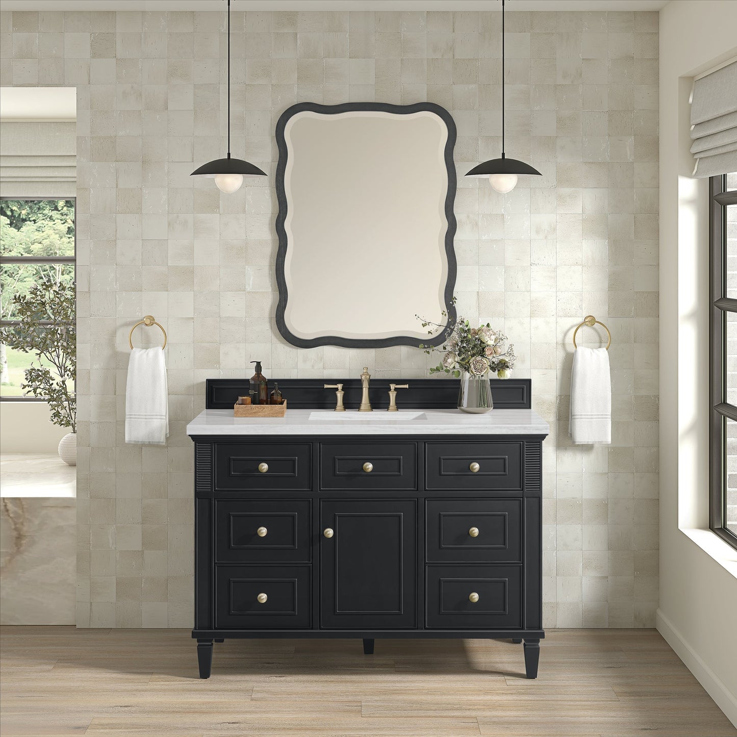 
                  
                    Lorelai 48" Single Vanity in Black Onyx James Martin Vanities Select Your Top 
                  
                