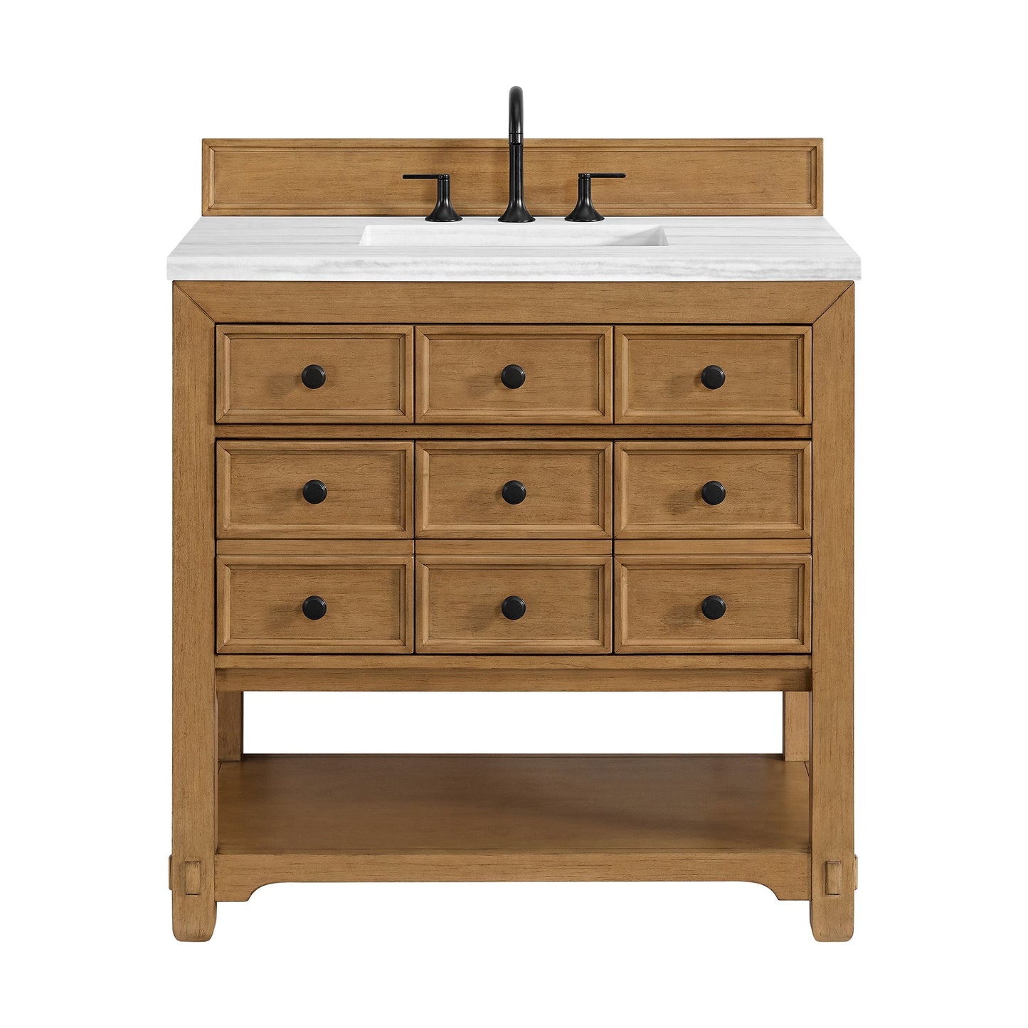 
                  
                    Malibu 36" Single Bathroom Vanity in Amber Birch Single Bathroom Vanity James Martin Vanities 
                  
                