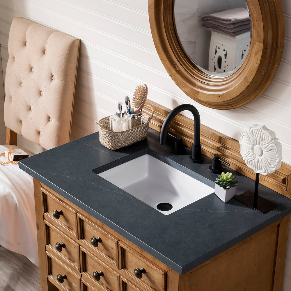 
                  
                    Malibu 36" Single Bathroom Vanity Single Bathroom Vanity James Martin Vanities Charcoal Soapstone Silestone 
                  
                