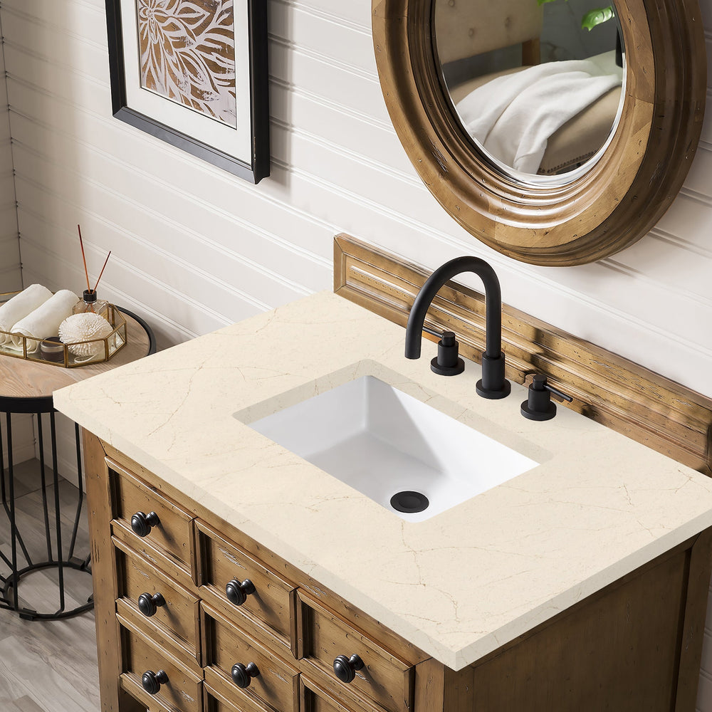 
                  
                    Malibu 36" Single Bathroom Vanity Single Bathroom Vanity James Martin Vanities Eternal Marfil Silestone 
                  
                