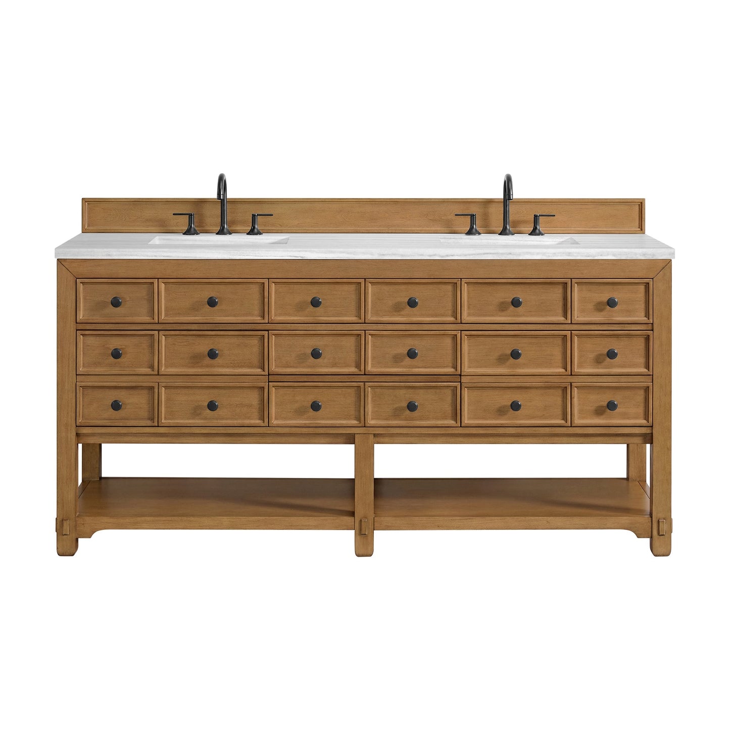 
                  
                    Malibu 72" Double Bathroom Vanity in Amber Birch Double bathroom Vanity James Martin Vanities 
                  
                