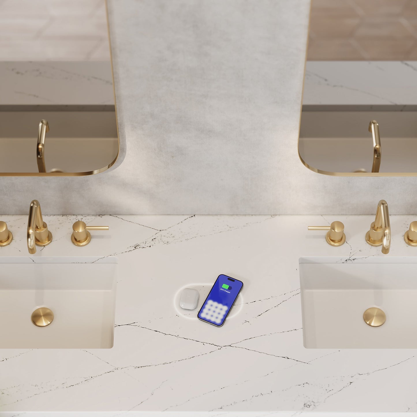 
                  
                    Malibu 72" Double Bathroom Vanity in Amber Birch Double bathroom Vanity James Martin Vanities FreePower-Enabled Ethereal Noctis Silestone 
                  
                