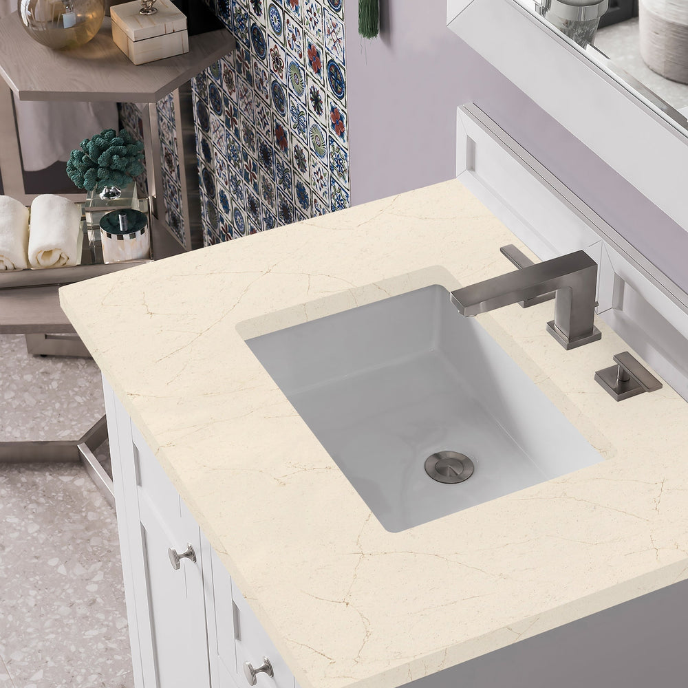 
                  
                    Palisades 30" Single Bathroom Vanity Single Bathroom Vanity James Martin Vanities Eternal Marfil Quartz 
                  
                