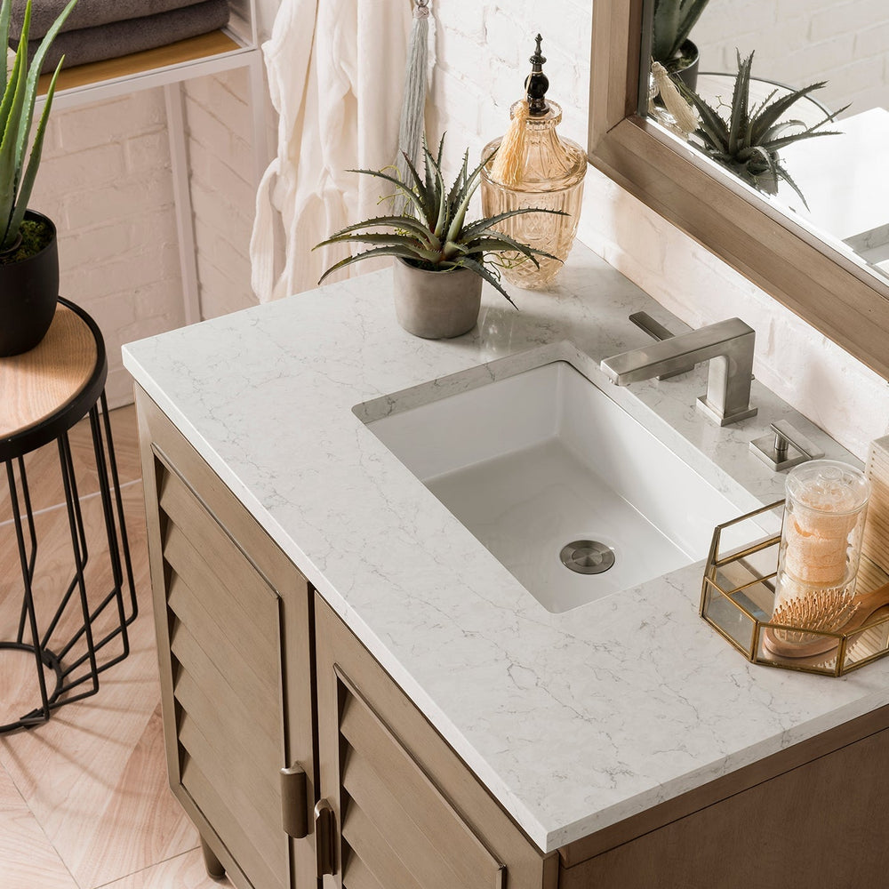 
                  
                    Portland 36" Single Bathroom Vanity Single Bathroom Vanity James Martin Vanities Eternal Jasmine Pearl Silestone 
                  
                