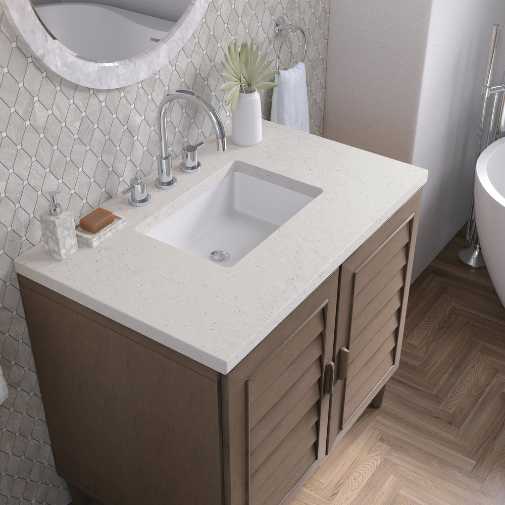 
                  
                    Portland 36" Single Bathroom Vanity Single Bathroom Vanity James Martin Vanities Lime Delight Silestone 
                  
                