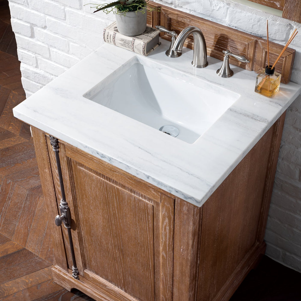 
                  
                    Providence 26" Single Bathroom Vanity in Driftwood Single Bathroom Vanity James Martin Vanities Arctic Fall Solid Surface 
                  
                