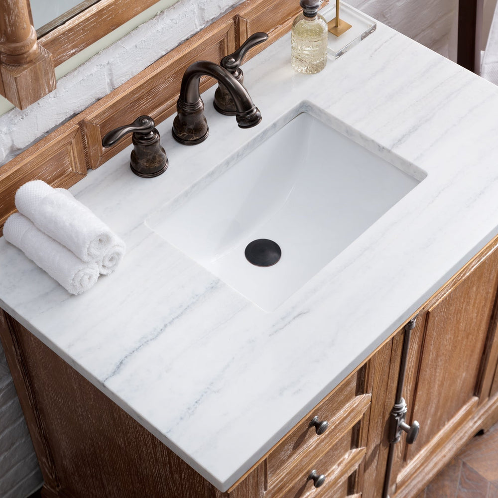
                  
                    Providence 36" Single Bathroom Vanity in Driftwood Single Bathroom Vanity James Martin Vanities Arctic Fall Solid Surface 
                  
                
