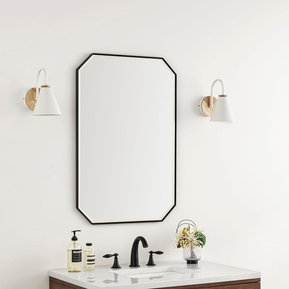 
                  
                    Rohe 24" Octagonal Mirror in Matte Black James Martin Vanities 
                  
                