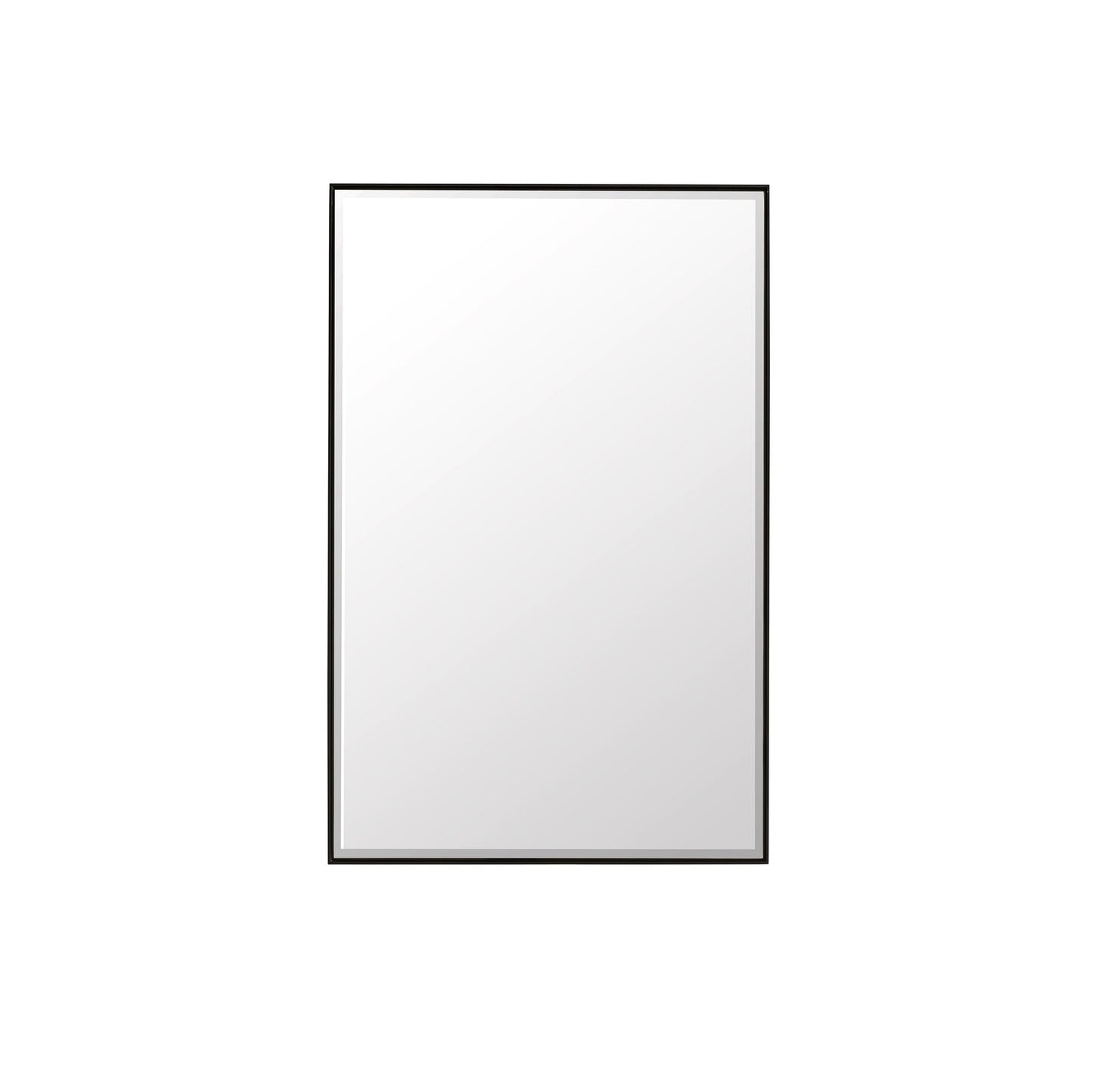 Rohe 26" Rectangular Mirror in Matte Black Mirror James Martin Vanities 