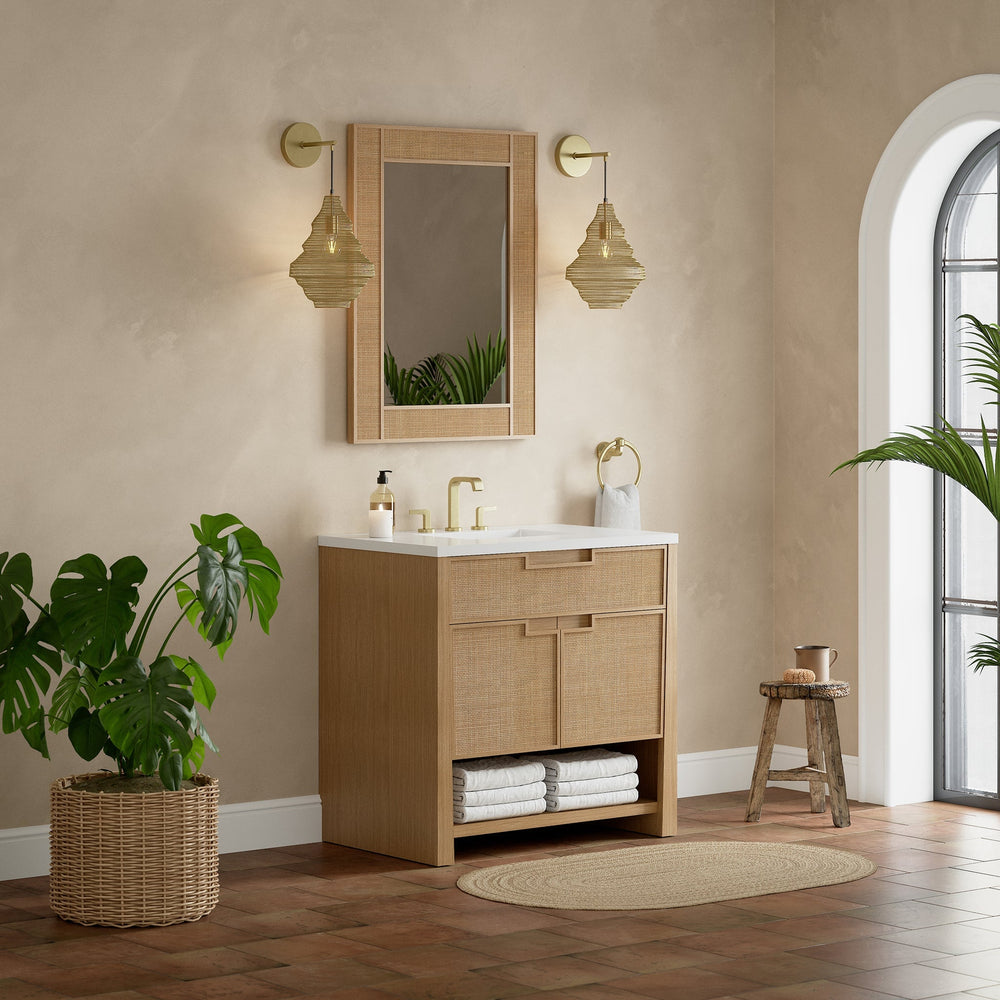 
                  
                    Solene 36" Single Vanity in Seaside Oak Single Bathroom Vanity James Martin Vanities 
                  
                